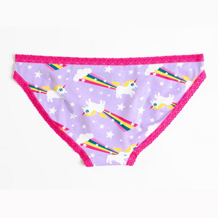 Rainbow Blast Unicorn Bikini Brief Underwear
