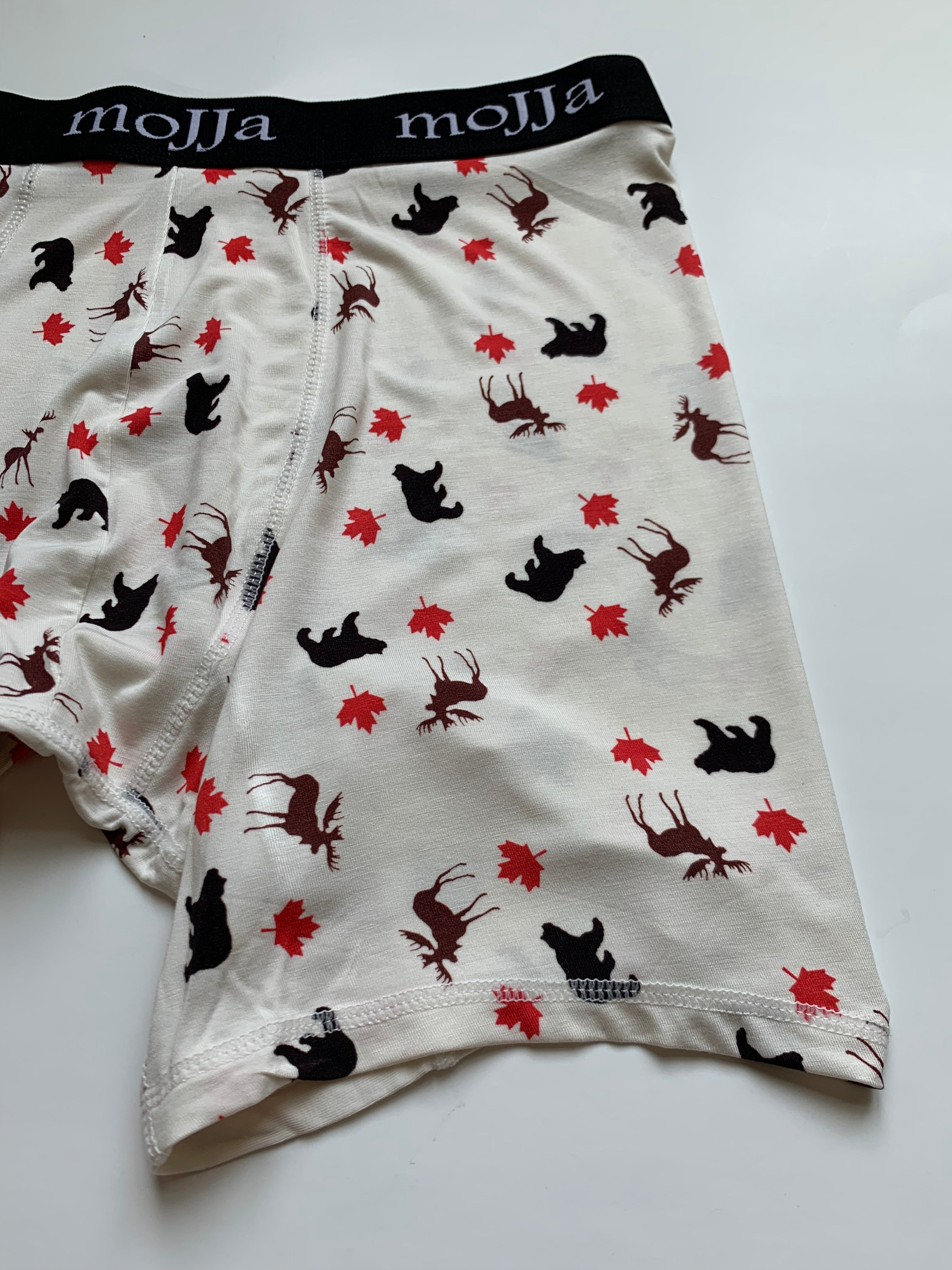 Canada Maple Leaf, Bear, Moose Boxer Briefs