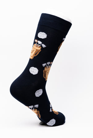 Golf Clubs and Bags Crew Socks