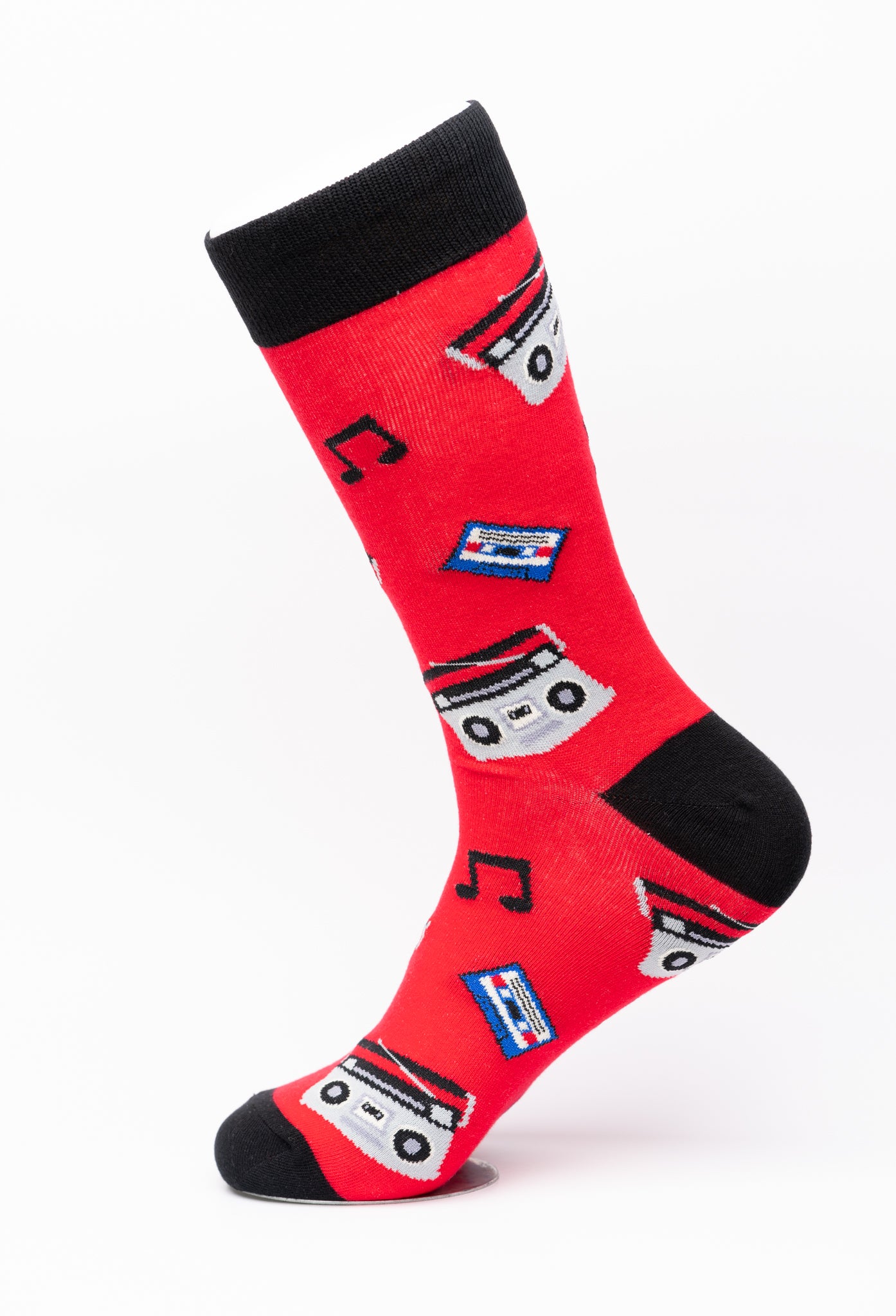 Stereo & Cassette Player Crew Socks