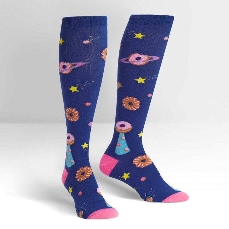 Galaxy glazed knee high socks