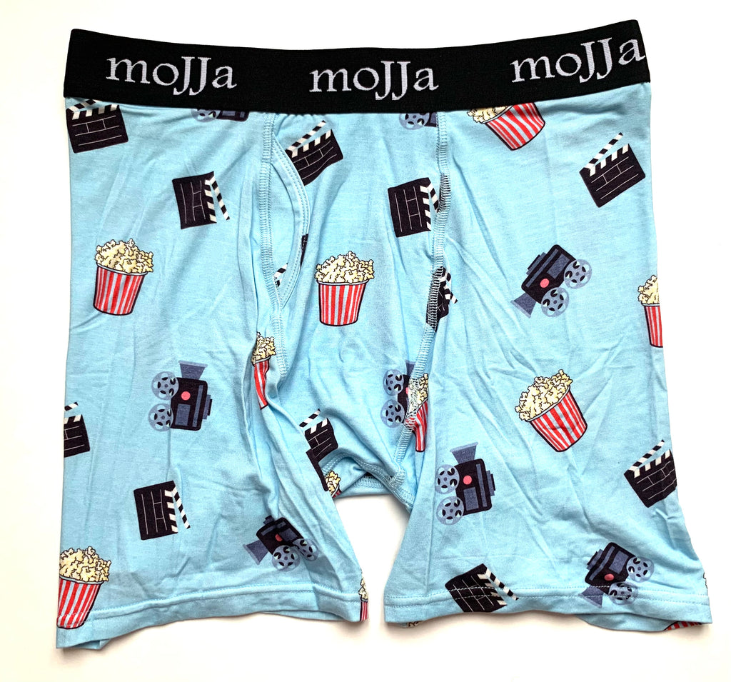 Movie and Popcorn Boxer Briefs Underwear