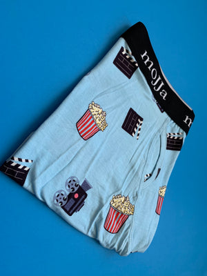 Movie and Popcorn Boxer Briefs Underwear