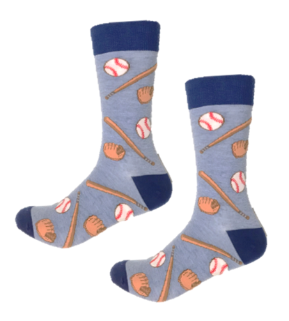 Baseball funky crew socks
