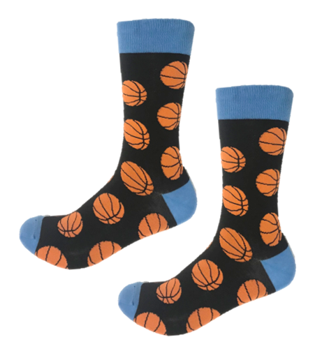 Funky basketball crew socks