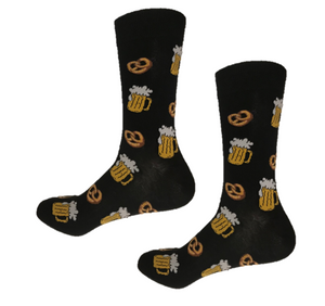 Beer and Pretzel funky crew socks