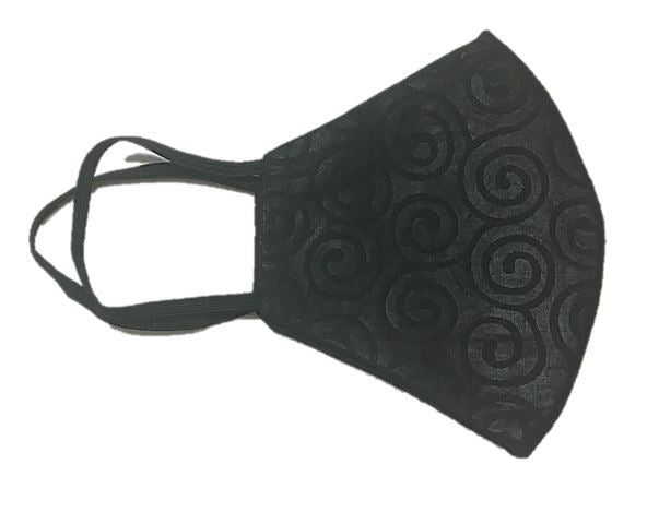 Face Mask - Spiral Black