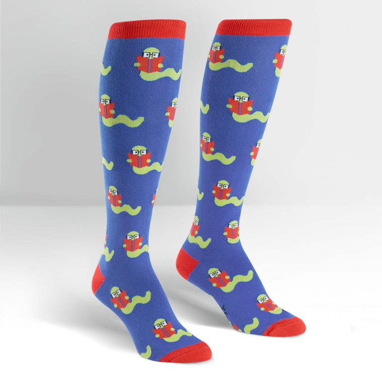 Bookworm knee high socks