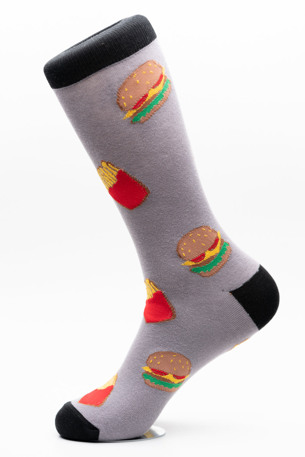 Burger and Fries Crew Socks Funky