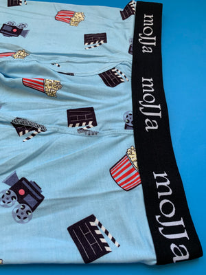 Movie and Popcorn Boxer Briefs Underwear