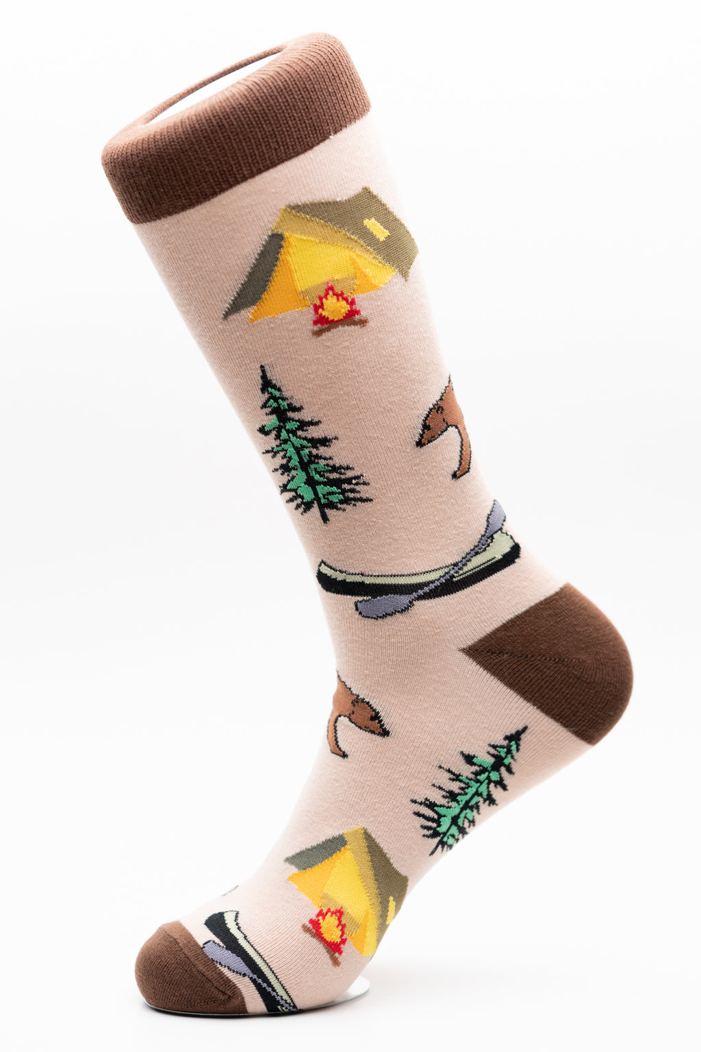 Camping fun crew socks