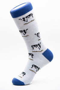 Cow funky crew socks