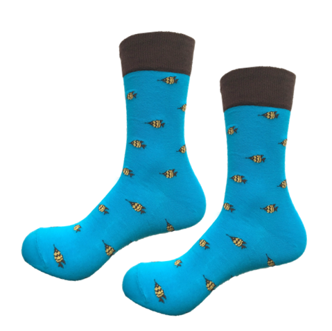 Something is fishy with your funky socks