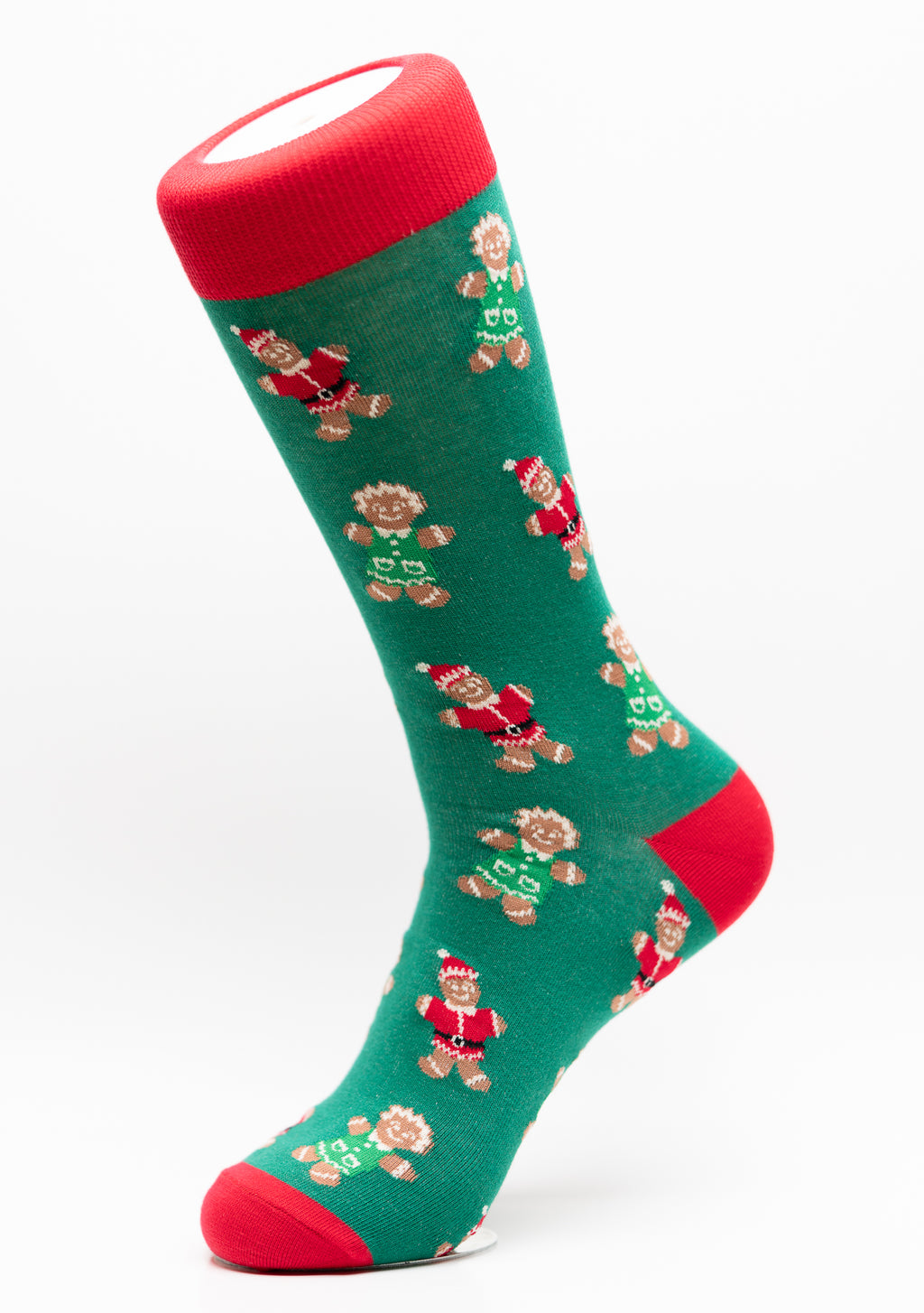 Gingerbread men women crew socks