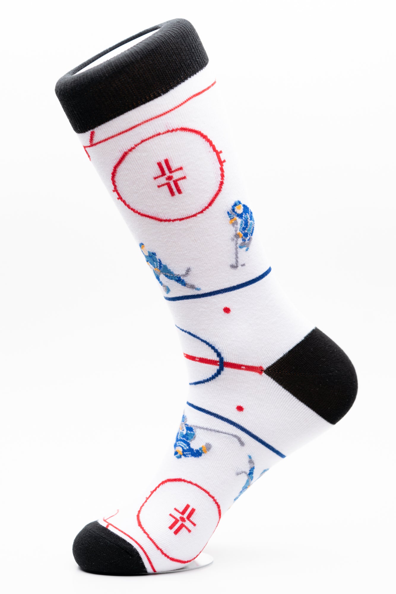 Hockey players on ice fun crew socks