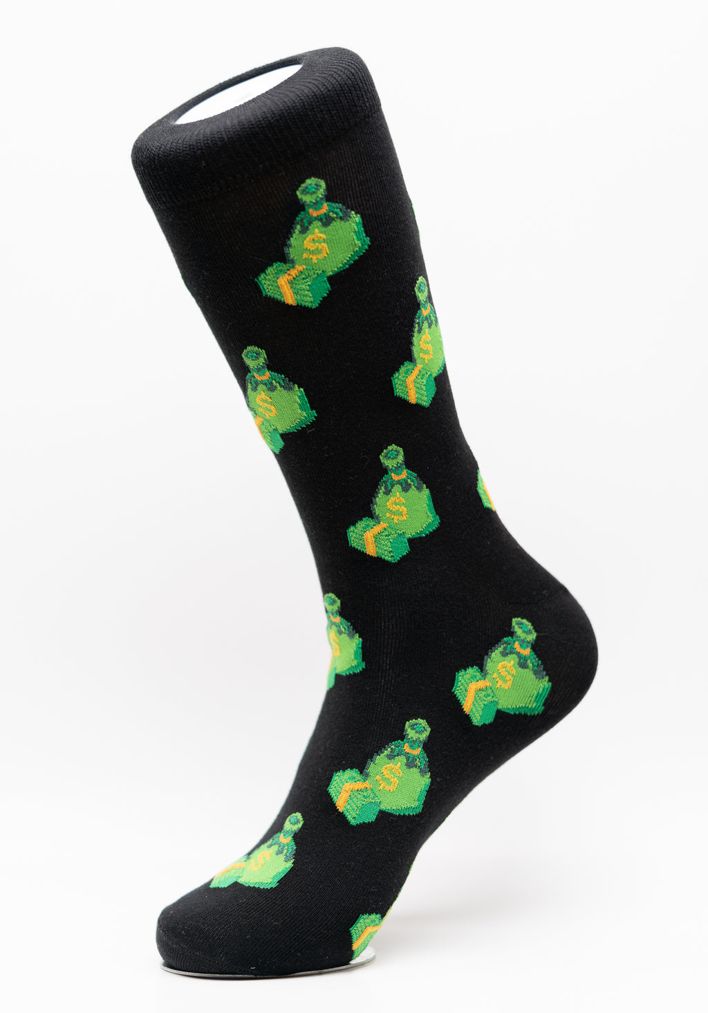 Money Bags Dollar Bill Crew Socks