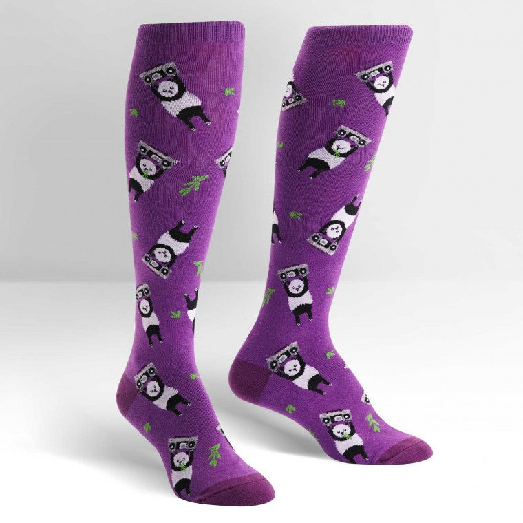 Panda Anything knee high socks