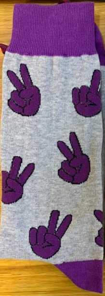 Funky socks supporting Katie's Run and Epilepsy research