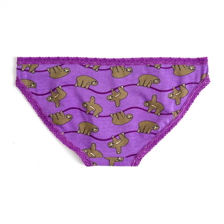 Sloth Bikini Brief Underwear | Underwear of the Month Club