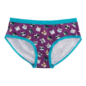 Smarty cats on women hipster underwear