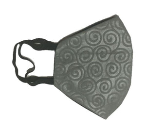 Face Mask - Spiral Grey