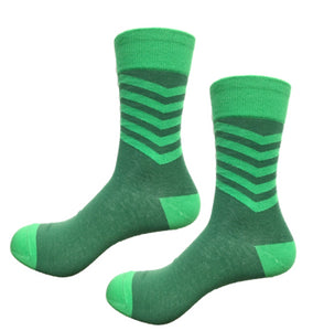 Get your game on with these superhero green funky socks