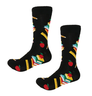 Your favorite teacher will love these funky crew socks