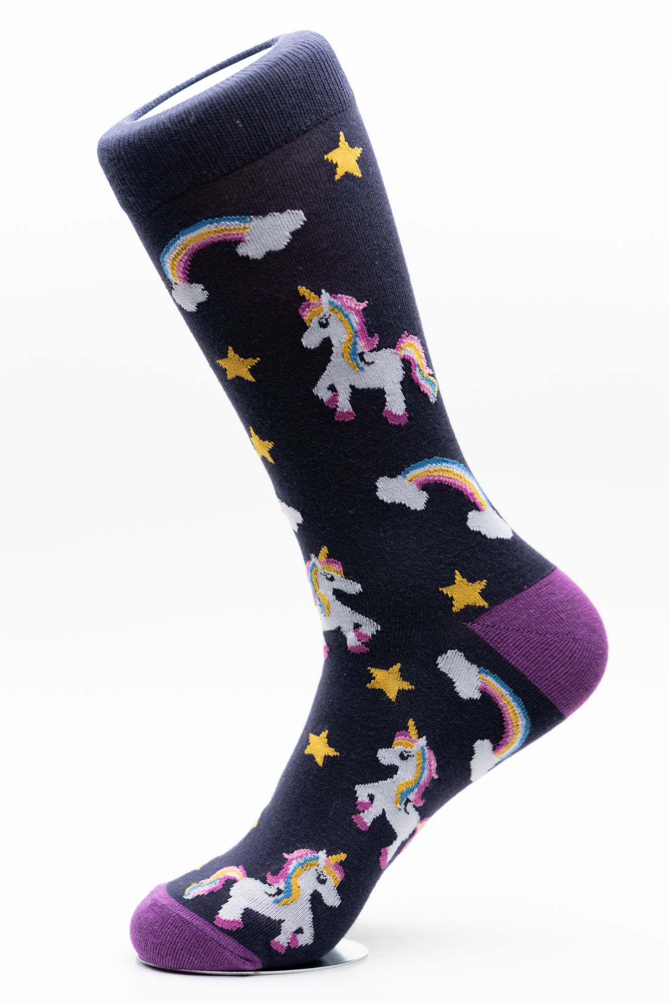 Unicorn and Rainbows Funky Crew Socks