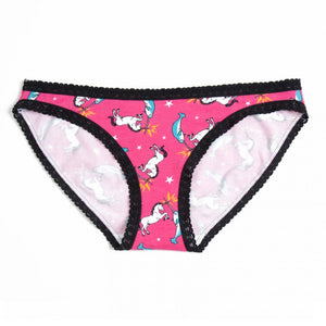 Unicorn vs. Narwhal Bikini Brief Underwear