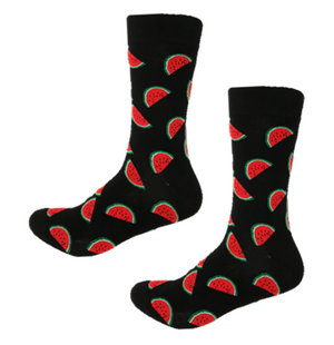 Watermelon funky crew socks
