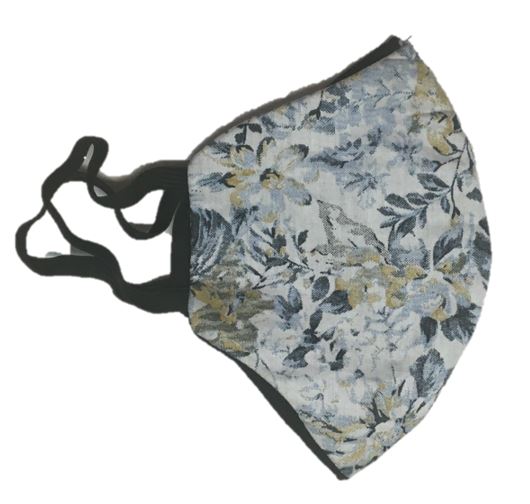 Face Mask - Floral Blue and Yellow