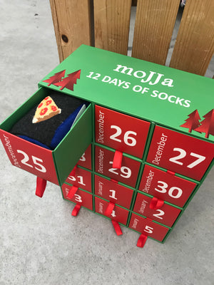 Funky socks makes for perfect holiday gift box